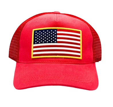 Red USA Flag Hat