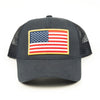 Navy USA Flag Trucker Hat