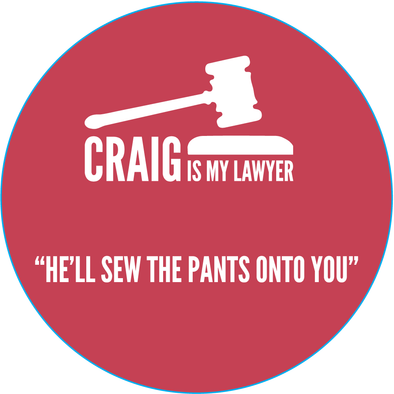Craig is my Lawyer - Sticker