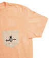 Pineapple Pocket tee - Peach