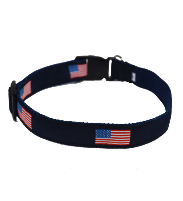 USA Dog Collar - Navy